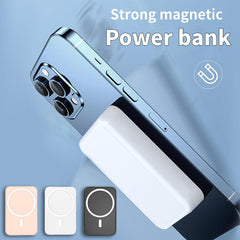 Power Bank 3 in 1 Energy Bar 2025 New Fast Charging Magnetic Suction Portable Small Mobile Power Bank Suitable for Apple 16 Official Genuine Can Be Carried on the Plane