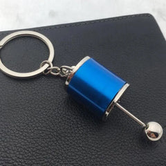 Auto Part Six Speed Manual Gearbox Keychain 3D Shifter Car Change Shift Variator Metal Gear Lever Box Keychain Key Chain