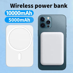 Power Bank 3 in 1 Energy Bar 2025 New Fast Charging Magnetic Suction Portable Small Mobile Power Bank Suitable for Apple 16 Official Genuine Can Be Carried on the Plane