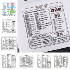 Shortcuts Sticker for Mac OS System 2024 New Shortcut Key Sticker for 13-16" Macbook Pro 13 /Air 13 Windows Word Excel Decal