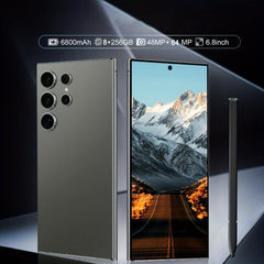 8GB+256GB U24 Ultra Android Phone - Unlocked Cell Phone with Stylus Pen, 6.8" HD Display, Android 13 OS, Fast Charging, and Long-Lasting Battery Life