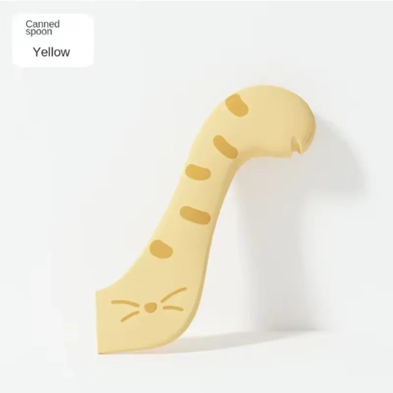 Pet Canned Sealed Lid for Cats Canned Cat Food Spoon Fashionable and Comfortable Pet Dog Canned Seal Fresh-Keeping Lid Spoon