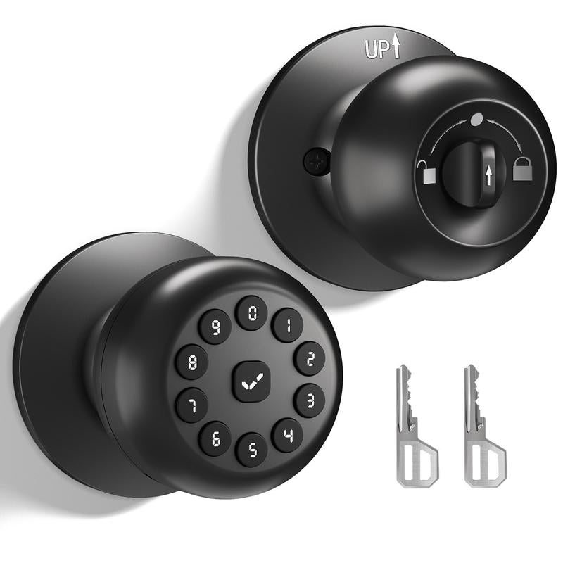 Fingerprint Door Lock, Smart Fingerprint Door Knob, Biometric Door Knobs with App Control, Auto Lock Door Lock with Code, Keyless Door Knob with Locks for Bedroom, Home,Office Fathersdaygift