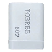 3 in 1 Gan Charger Retractable 80W MAX Fast Charger Block with Type-C Cable 2USB Ports Portable Adapter Mobile Phone Charger New