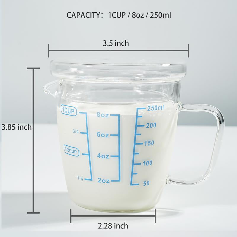 The 3-In-1 Measuring Cup That Survives Your Dishwasher (8Oz,1Cup,250Ml)