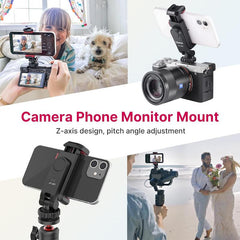 Phone Tripod Mount Holder for - ST-06S Camera Hot 2 Cold Shoe Phone Mount Compatible for Android DJI Ronin S/SC Zhiyun Gimbals