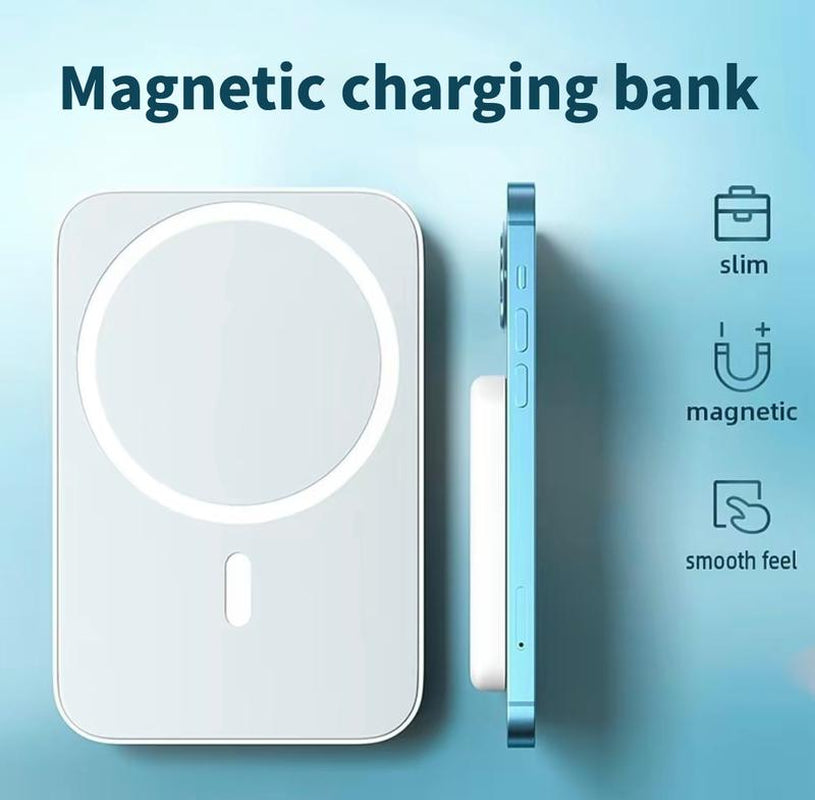 Power Bank 3 in 1 Energy Bar 2025 New Fast Charging Magnetic Suction Portable Small Mobile Power Bank Suitable for Apple 16 Official Genuine Can Be Carried on the Plane