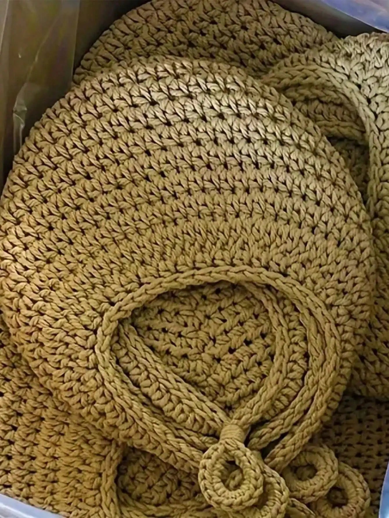 Wall Decor Hanging Basket, Bohemian Woven Basket Planting Planter Container Teardrop Shape Suitable for Vegetables and Fruits