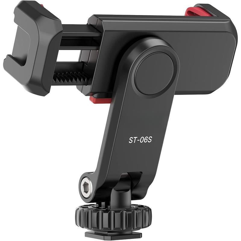 Phone Tripod Mount Holder for - ST-06S Camera Hot 2 Cold Shoe Phone Mount Compatible for Android DJI Ronin S/SC Zhiyun Gimbals