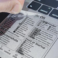 Shortcuts Sticker for Mac OS System 2024 New Shortcut Key Sticker for 13-16" Macbook Pro 13 /Air 13 Windows Word Excel Decal