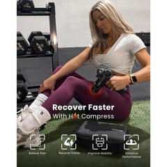 RENPHO Thermacool Massage Gun Deep Tissue with Heat and Cold Head, FSA HSA Eligible, Handheld Muscle Massager with Carry Case, Body Masajeador for Men Women Athletes, Active