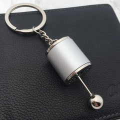 Auto Part Six Speed Manual Gearbox Keychain 3D Shifter Car Change Shift Variator Metal Gear Lever Box Keychain Key Chain
