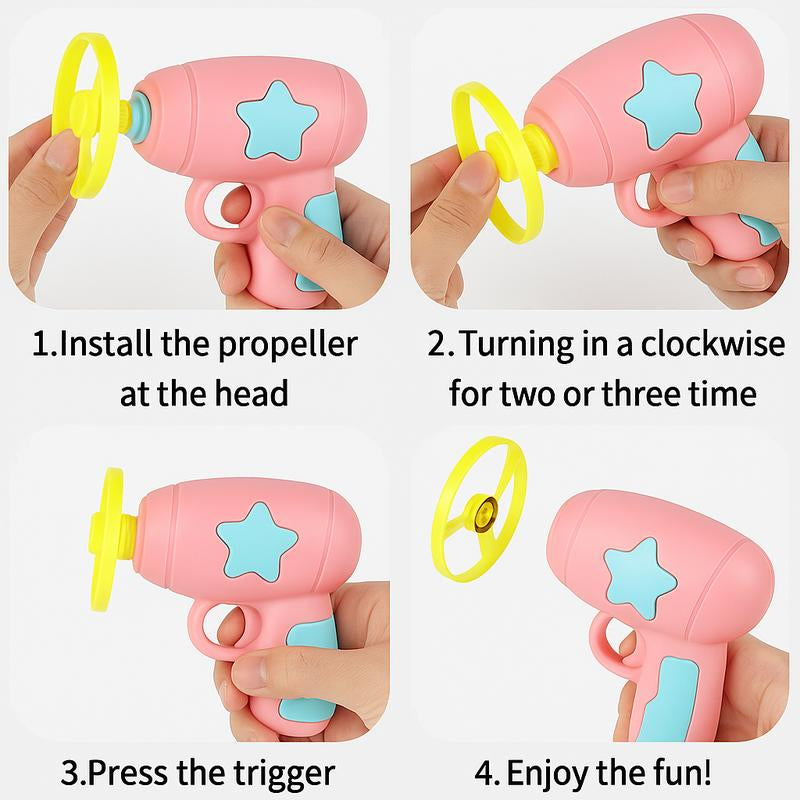 Magic Spin Disc Shooter for Cats Interactive Outdoor Teaser Toy Relieves Stuffy Pet Universal Gift