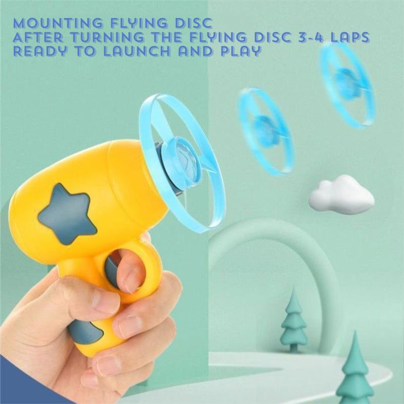 Magic Spin Disc Shooter for Cats Interactive Outdoor Teaser Toy Relieves Stuffy Pet Universal Gift