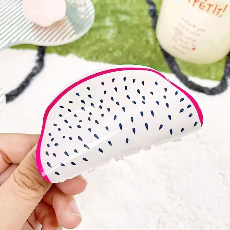 1Pc Fruit Based Acrylic Clip Creative Hair Accessory, Hair Clip at the Back of the Head, High-End Korean Version Shark Clip