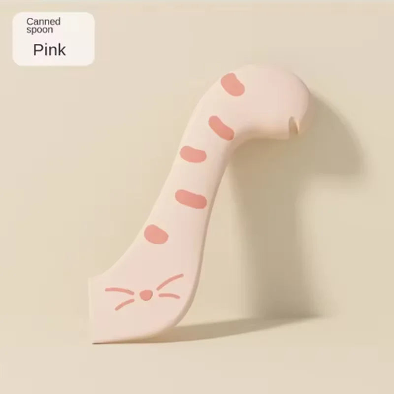 Pet Canned Sealed Lid for Cats Canned Cat Food Spoon Fashionable and Comfortable Pet Dog Canned Seal Fresh-Keeping Lid Spoon