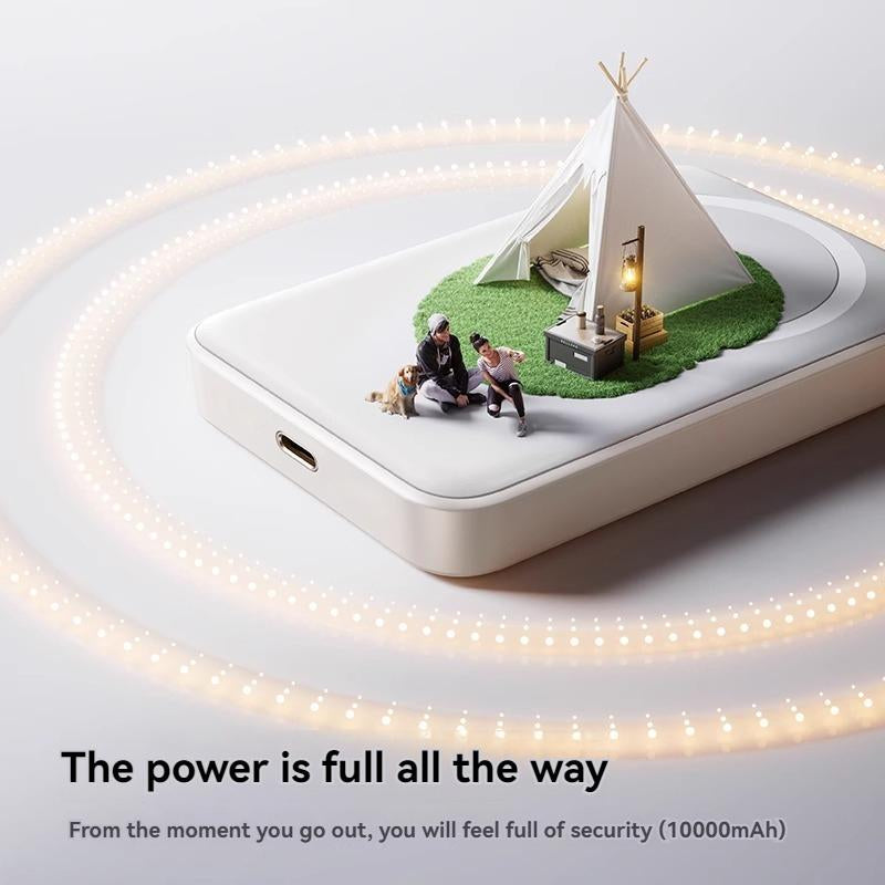 Power Bank 3 in 1 Energy Bar 2025 New Fast Charging Magnetic Suction Portable Small Mobile Power Bank Suitable for Apple 16 Official Genuine Can Be Carried on the Plane